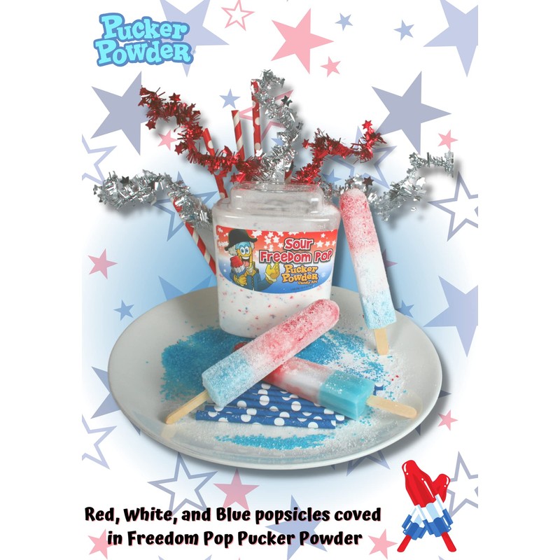 Pucker Powder Sour Freedom Pop 9.5oz: - 1 Ct