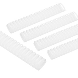 PATIKIL 51mm (2") Plastic Binding Combs, 10 Pcs 21 Rings Comb Binding Spines 450 Sheet Capacity Letter Size for Binding Paper Sheets Notebook Calendar Picture Album, White