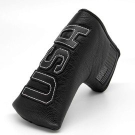 Funda para putter de hoja de golf, fundas para cabeza de palo de golf, cubiertas para cabeza de putter de piel, cubiertas para cabeza de putter de golf con magnético para Odyssey Scotty Cameron