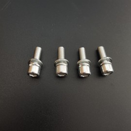 ZZRSDAN 4 PCS Muffler/Exhaust Bolts for 2 Stroke 80cc 100cc Gas Motorized Bicycle