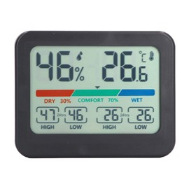 Digital Hygrometer Thermometer LCD Display Electronic Temperature and Humidity Monitor Magnetic Suction Back