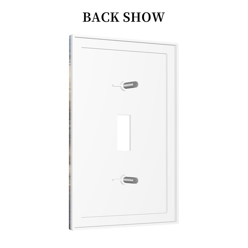 Bear Moose Lodge Woodland 1 Gang Single Toggle Light Switch