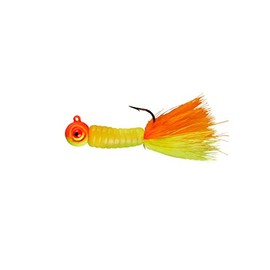 Lindy Fuzz-E Grub Jigs - Citrus Chub - 2 in - 1/8 oz