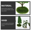 EXCEART 5pcs Miniature Garden Model Tree Tabletop Mini Figure Multi-function