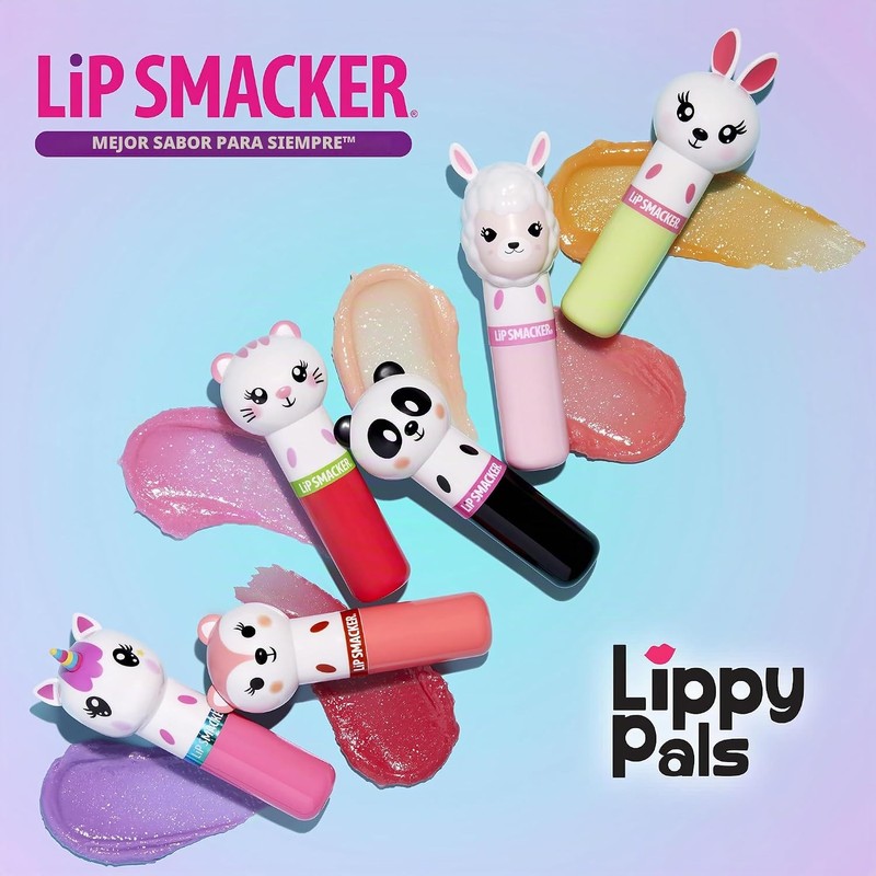 Lip Smacker Lippy Pal Flavored Clear Balm Strawberry, Straw-ma-Llama berry,