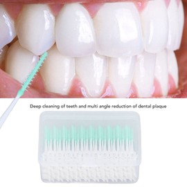 BTIHCEUOT Cepillo interdental, Hilo Dental Masaje Palillo de Dientes portátil Limpieza Cuidado bucal para Adultos Viajes