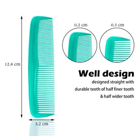 Soft 'N Style Hair Care 4-Pack Comb - Not Breakable - mens comb/fine tooth comb/peines para cabello