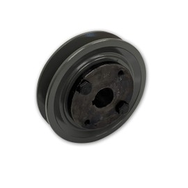 Single Groove 5.25" Cast Iron Electric Motor " H " Pulley/Sheave, Bushing Included, for 5/8" Top Width B/5L/BK/5LK Section V Belt, 1 Groove Pulley (3/4" Shaft / 0.75" Bore, BK55H)