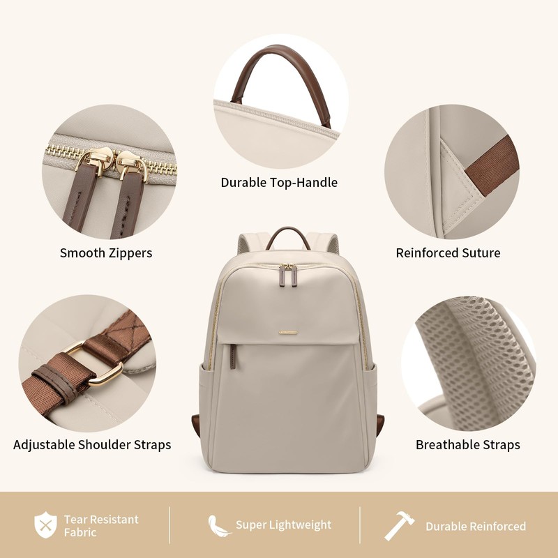 GOLF SUPAGS Women Laptop Backpack with Separate Laptop Compartment Fits