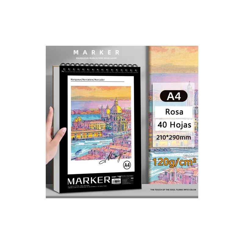 Cuaderno Boceto Dibujo Libreta Para Acuarela Marcador Lápiz