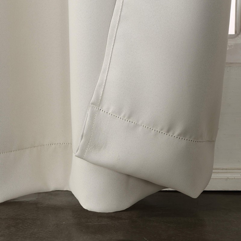 Sun Microsystems Easton Energy Efficient Blackout Curtain, Polyester, Pearl, 40"