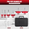 PVC Pipe Reamer Kit, Plastic Pipe Fitting Reamer Tool for