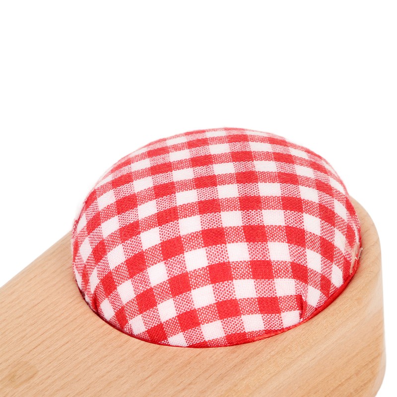 Quilters Clapper Pin Cushion Design Smoothing Wood Easy Operation Hardwood