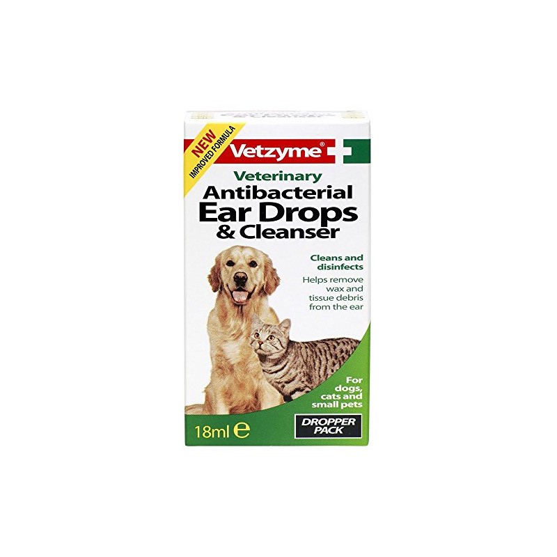 Vetzyme Antibacterial Pet Eardrops & Cleanser