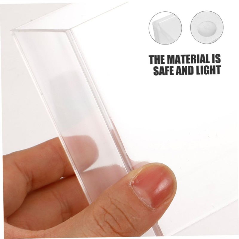 NOLITOY 2pcs Transparent Small Fish Tank for Desk Bookshelf Multi
