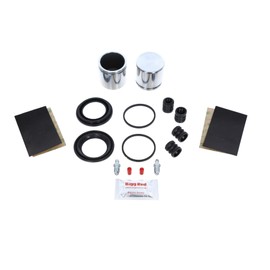 Bigg Red - Front Brake Caliper Repair Seal Kit and Pistons - Compatible with Transporter 1990-2003, Caravelle 1990-2003