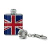 Rustic Distressed United Kingdom British Flag Stainless Steel 1oz Mini