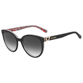 Love Moschino Women's MOL041/S Sunglasses, Black, 56 mm