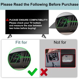 Maozhren TV Stand for Hisense TV Legs, Only for Hisense 32" TV 32H4030F 32H4030F1 32H4F 32H4F5 TV Stand Legs with Screws Set and Instructions, Easy to Install, Black