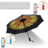 SY COMPACT Windproof Umbrella Automatic Umbrellas Collapsible Compact Umbrella-Yellow