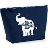 Hippowarehouse Crazy elephant guy printed make up cosmetic wash bag