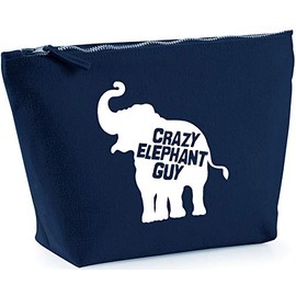 Hippowarehouse Crazy elephant guy printed make up cosmetic wash bag 18x19x9cm