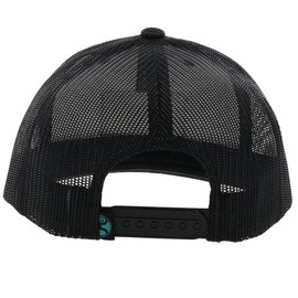 HOOEY Doc Adjustable Mesh Back Trucker Hat with Logo Patch (Black/Teal)
