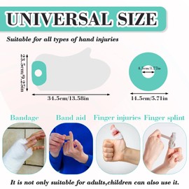 GMHLLES Waterproof Finger Protector, Waterproof Hand Protector for Showering, Soft Material, Reusable, Used for Adult and Child Plaster, Dressing Wound Care, Surgical Recovery and Injury Protection