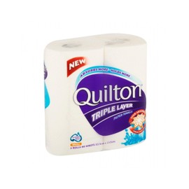 Quilton 3 Ply Paper Towel Roll, White, (Pack of 2)