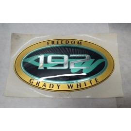 GRADY WHITE 192 FREEDOM HULL NAME DECAL (2-3/4" x 5")  #10    -NEW OEM