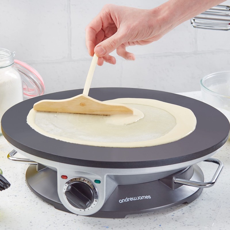 Andrew James Crepe Maker Accessories | Ladle, Oil Brush, Batter