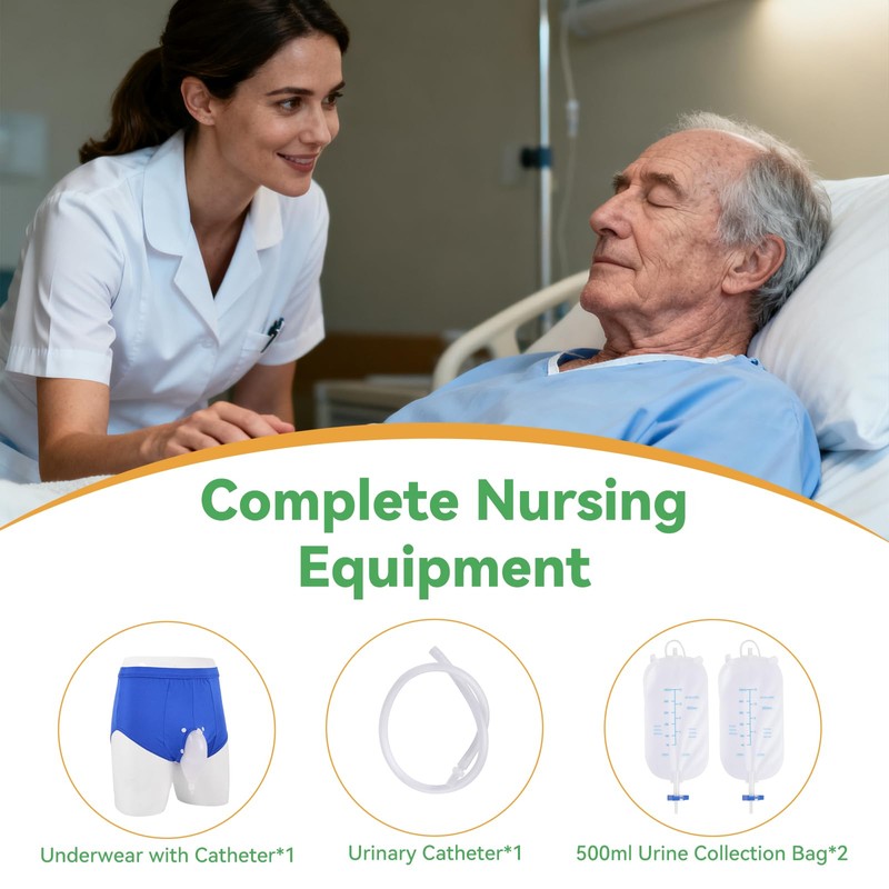 Wearable Urinal for Men, Ventilate Urine Collector, Reusable Urine Bag
