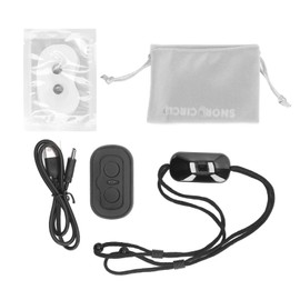 Smart Throat Snoring Device with Magnetic Patch Pulse Massage Relieve Stress Prevent Snoring Machine Silver