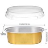 100 Pack Mini Aluminum Baking Cups with Lids, 3 OZ