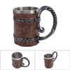 Viking Beer Mug with Handle 304 Stainless Steel Double Wall