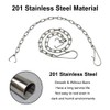 2Pcs Toilet Flapper Chain, 250mm Stainless Steel Universal Toilet Flapper