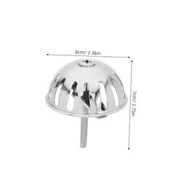 WOONEKY Stainless Steel Urinal Funnel Cover Universal Urinal Strainer Drain Stopper for Men' Toilets Metal Urinal Filter Part Essential Urinal Accessory for Clean and