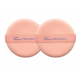 Naniwa Puff Cannon Eversoft Sponge Puff Set of 2, Made in Japan, Approx. φ3.1 x 0.05 inches (80 x 1.2 mm), Large Size, Uses 100% Natural Latex