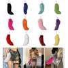[Lyyxjsltd] Plush Faux Hair Fox Tail Keychain Elegant Key Ring