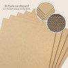 Golden State Art, 50 Pack 8.5x11 Corrugated Cardboard Sheet Flat