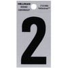 Hillman 839382 2" Black and Silver Reflective Poly-Film Adhesive Number