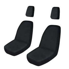 LKV UTV Seat Covers Replacement for Rhino 450 660 700 (2004–2021) – 1680D Heavy-Duty Waterproof Fabric, Full Coverage with Headrest, Secure Strap-On Fit