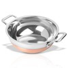 KSJONE 2 Liter Stainless Steel Kadai with Copper Bottom |