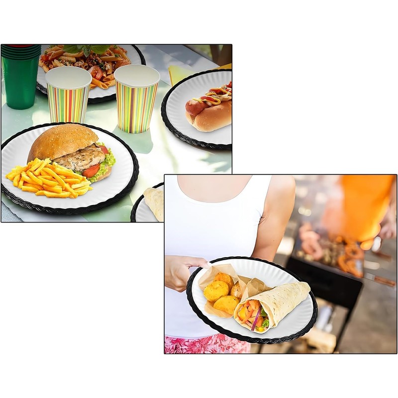 Young Wolf 24 Heavy Duty Plastic Paper Plate Holders Woven