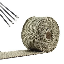 JC Performance Products USA Exhaust Pipe Wrap, Heat Shield Tape in: Fiberglass, Basalt (Titanium), Vermiculite or Foil Faced.