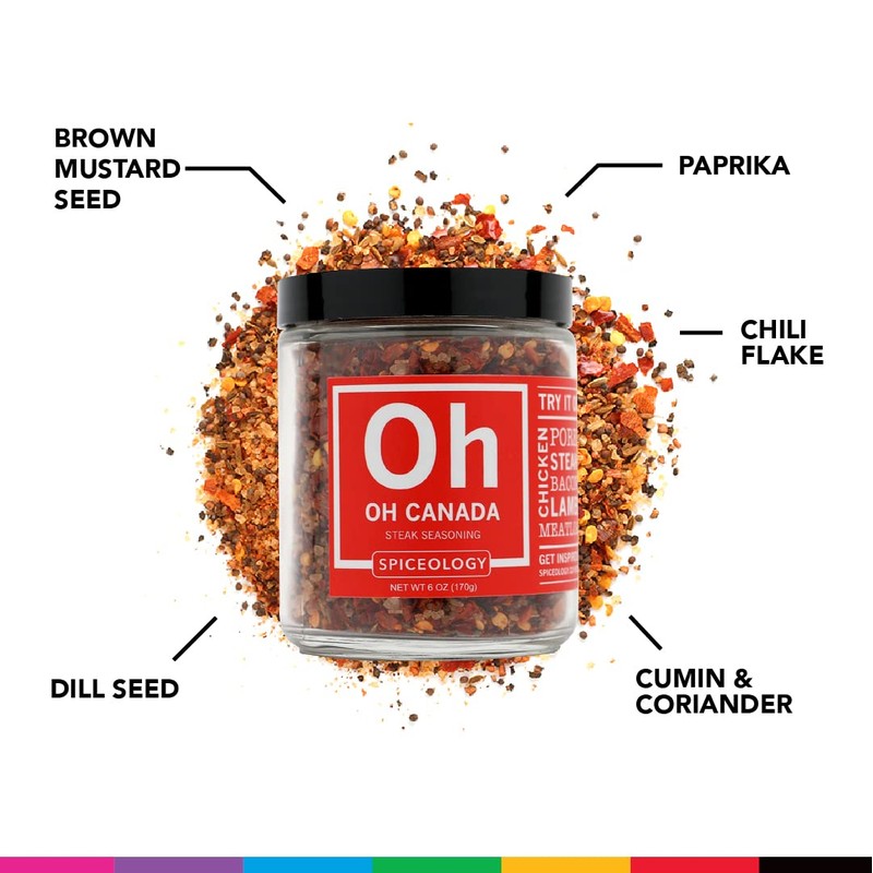 Spiceology - Oh Canada Steak Seasoning - All-Purpose BBQ Rubs,