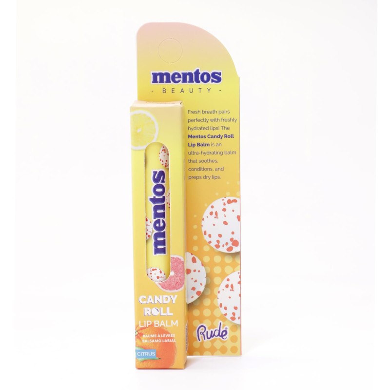 Rude Lip Balm, Menthus, Candy Roll Lip Balm, Citrus Scent