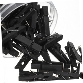 COHEALI 50Pcs Push Pins with Wooden Clips - Wood Clothespins and Thumbtacks for Cork Board, Notice Board, and Craft Projects - Ideal for Displaying Photos and Notes