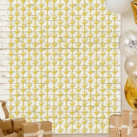 Martini Party Decorations - 2pcs Martini Cocktail Cups with Tinsel Foil Fringe Curtains, Photo Booth Prop Backdrop Streamer for Margarita Cocktail Parties & Bachelorette Themes