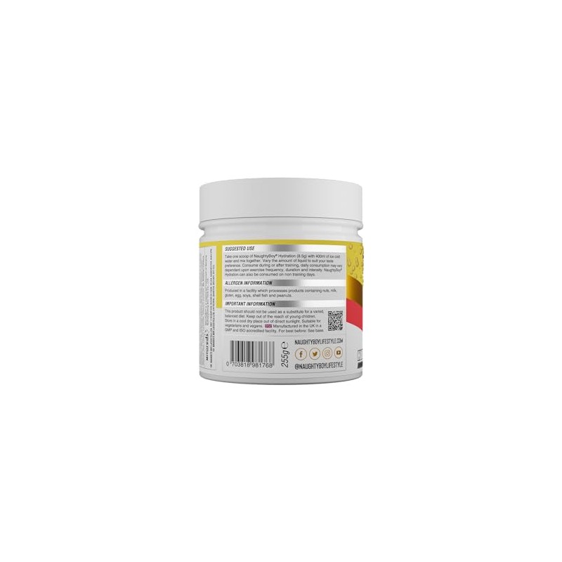 Naughty Boy Hydration Mix with Over 2400mg of Electrolytes, Added